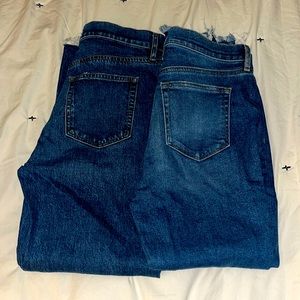 Two pairs loft jeans. One with tags brand new